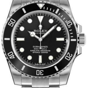 Rolex Submariner Black Dial Oystersteel Men's Diving Watch 124060-0001