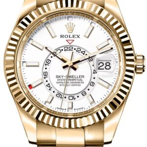 Rolex Sky-Dweller 18k Yellow Gold Oyster Bracelet Men's Watch
