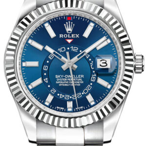 Rolex Sky-Dweller Steel Blue Dial 42mm Luxury Men's Watch